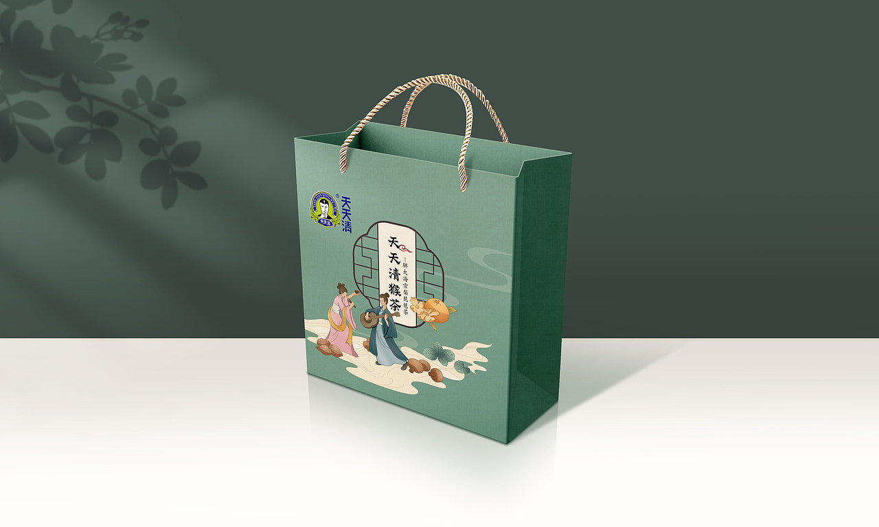 天天清X橘猫 国潮手绘草本茶包装设计第二弹