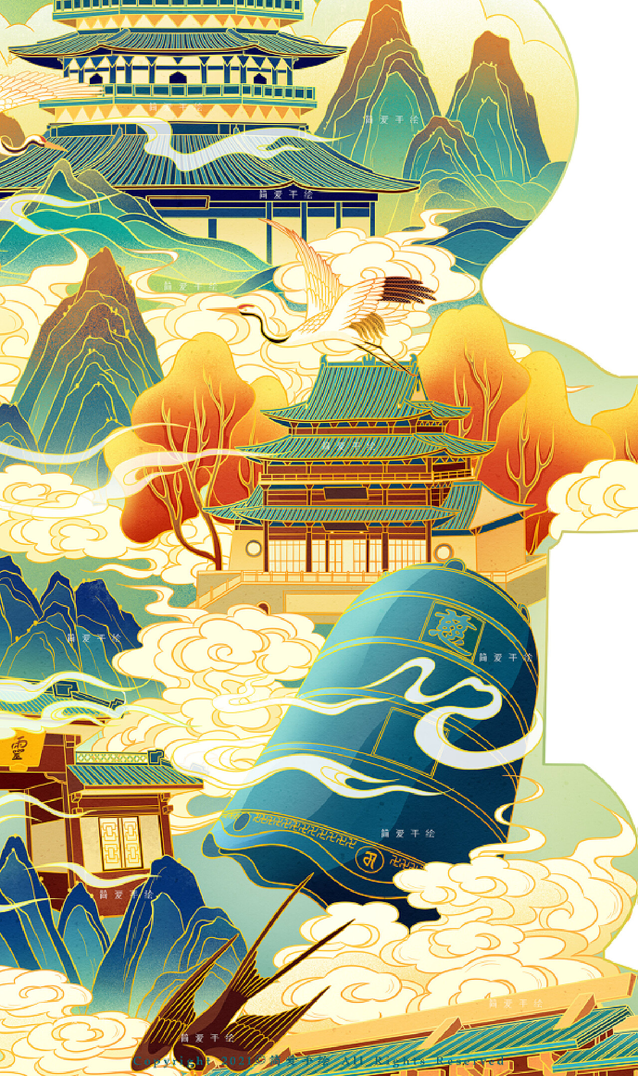 青海湖自驾旅行手绘插画|插画|创作习作|poonyoo - 原创作品 - 站酷 (ZCOOL)