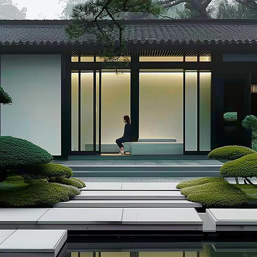 东方意境回廊组合（图ZMzY3ODY5NDEy） - 建筑设计 - 站酷设计师柏拉图设计原创素材 - 站酷ZCOOL