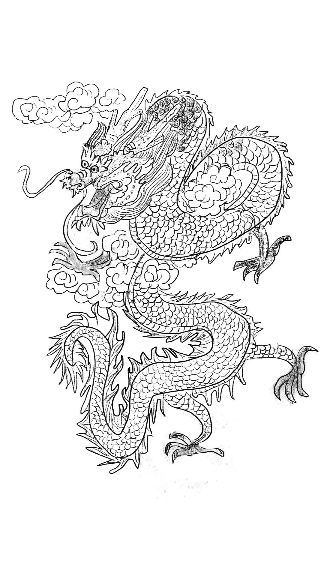 国风元素线稿练习