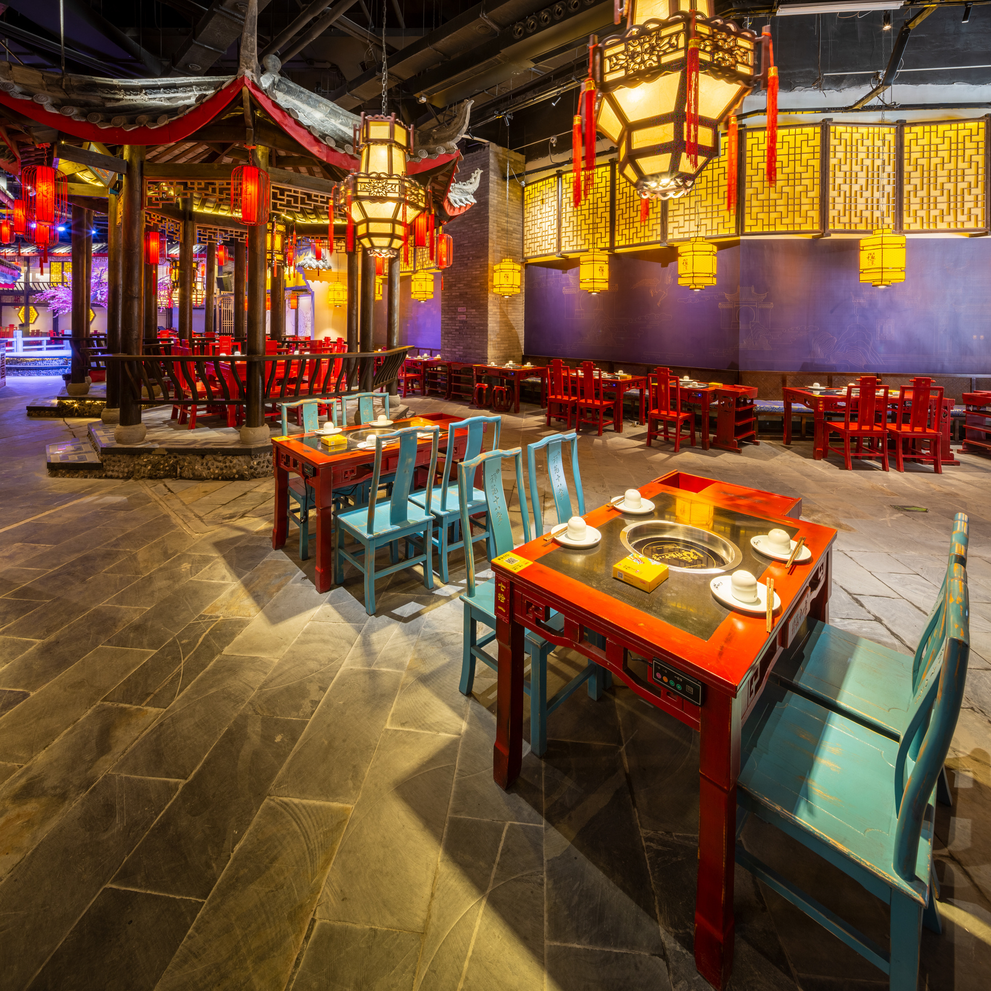 厦门火锅店 祥龙十八掌火锅店装修完工 火锅店实景案例