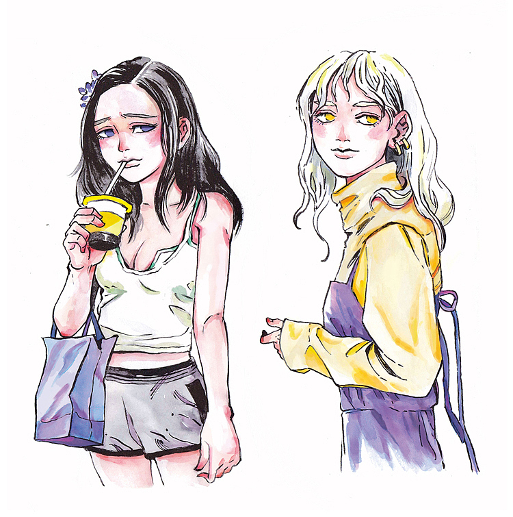 近几年的绘画作品（二）（图ZMTU3MjgyMzA4） - 艺术插画 - 站酷设计师潘浩子原创素材 - 站酷ZCOOL