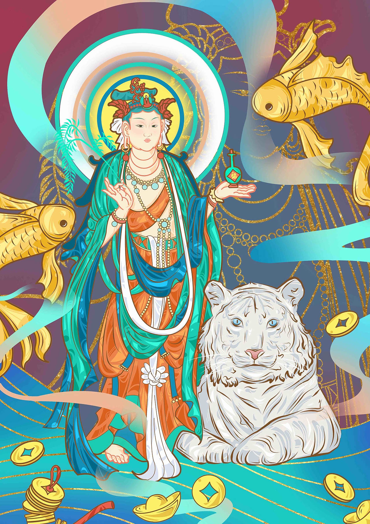 千年丝路 虎啸春生（图ZMjgyMDMxOTI4） - 创作习作 - 站酷设计师NAFu原创素材 - 站酷ZCOOL