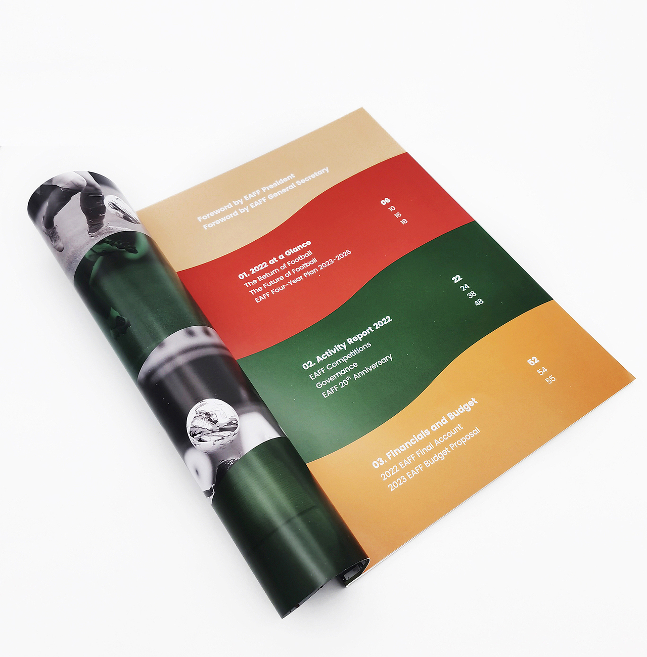 EAFF东亚足球联合会2022年报画册设计（图ZMzQ0MjE5Nzcy） - 书籍/画册 - 站酷设计师橙时品牌设计原创素材 - 站酷ZCOOL