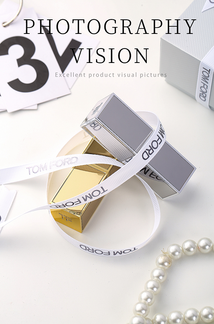 唇膏拍摄x口红拍摄:TF金箔铂金唇膏礼盒