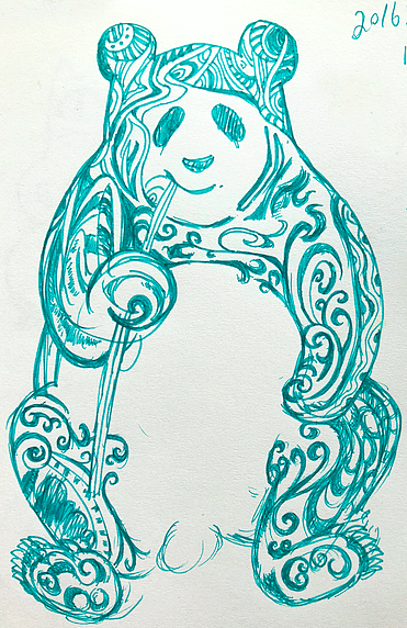 大熊猫吃竹子（图ZMzA0NTU0MzQw） - 创作习作 - 站酷设计师珍妮阿朴嘉原创素材 - 站酷ZCOOL