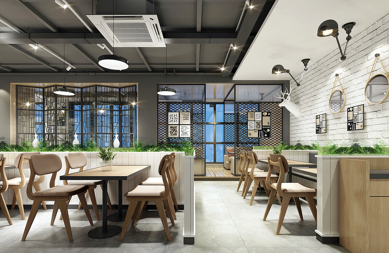 复古--粤菜港式餐厅—工装