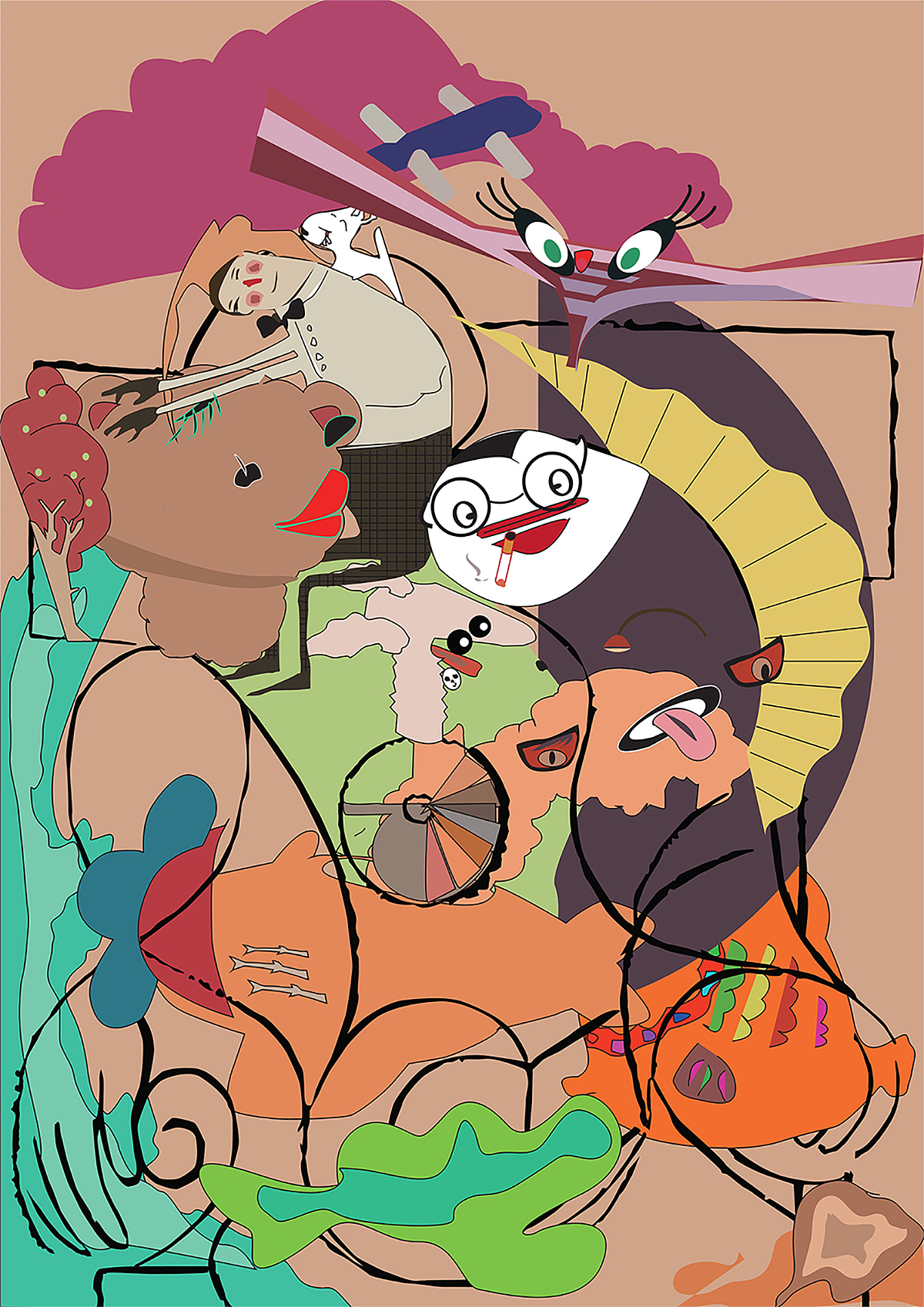 夢里的天馬行空（圖ZMTM1MjYwMTA0） - 創(chuàng)作習作 - 站酷設計師胖大澄原創(chuàng)素材 - 站酷ZCOOL