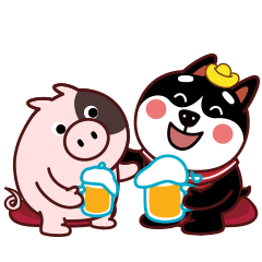 【汪】微信表情 ▏动力狗新春表情旺旺旺~（图ZMTA0OTg2ODE2） - 网络表情 - 站酷设计师阿嘎嘎OvO原创素材 - 站酷ZCOOL