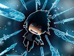 最终幻想15王子幻影剑像素画