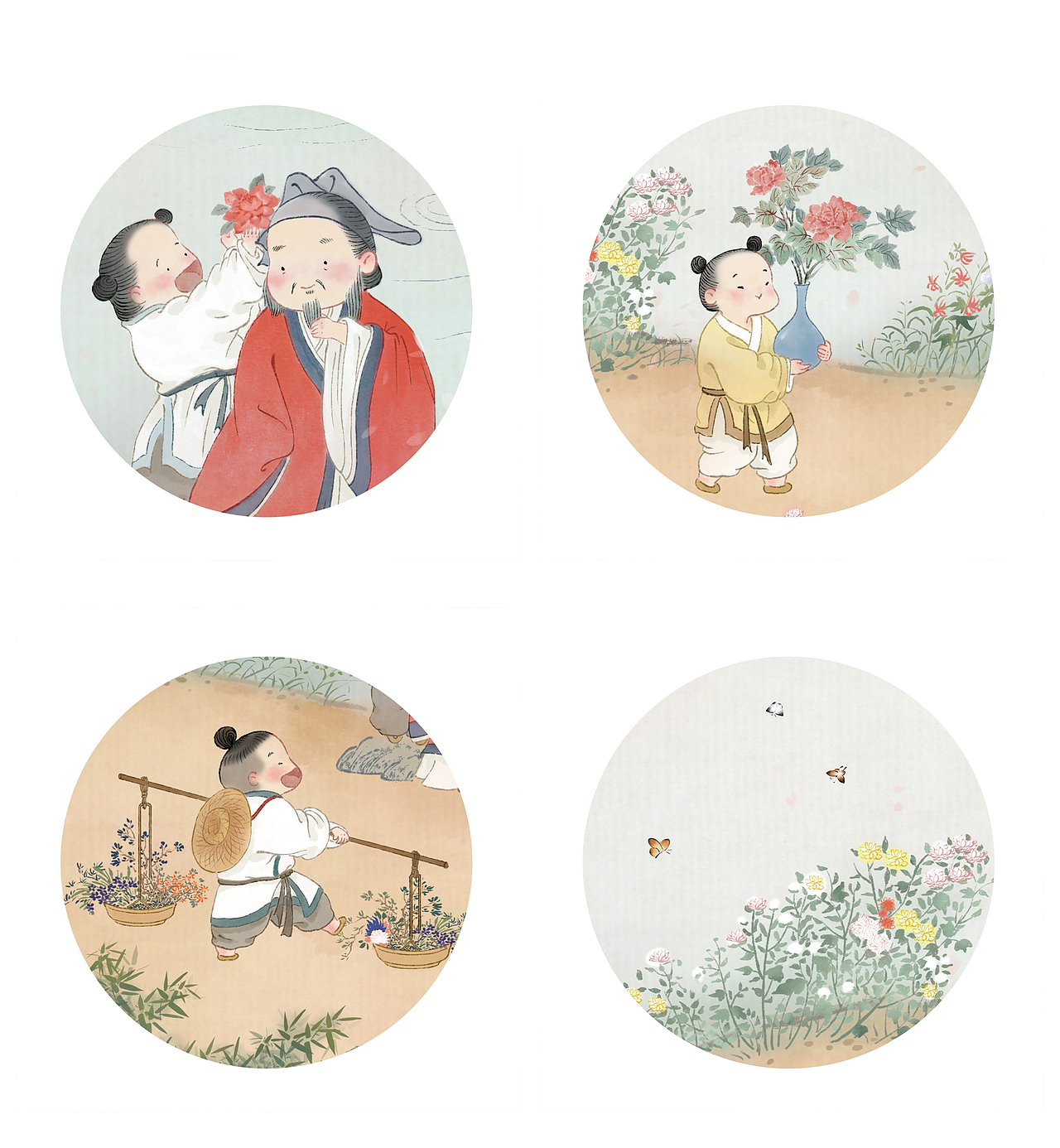 男子簪花（图ZMjc4NjI2Mjk2） - 创作习作 - 站酷设计师春羊原创素材 - 站酷ZCOOL