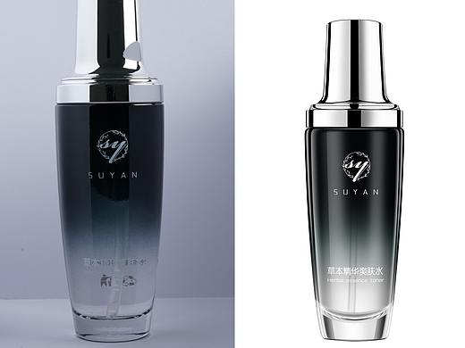 大反差经典大黑瓶化妆品修图案例ps经典案例