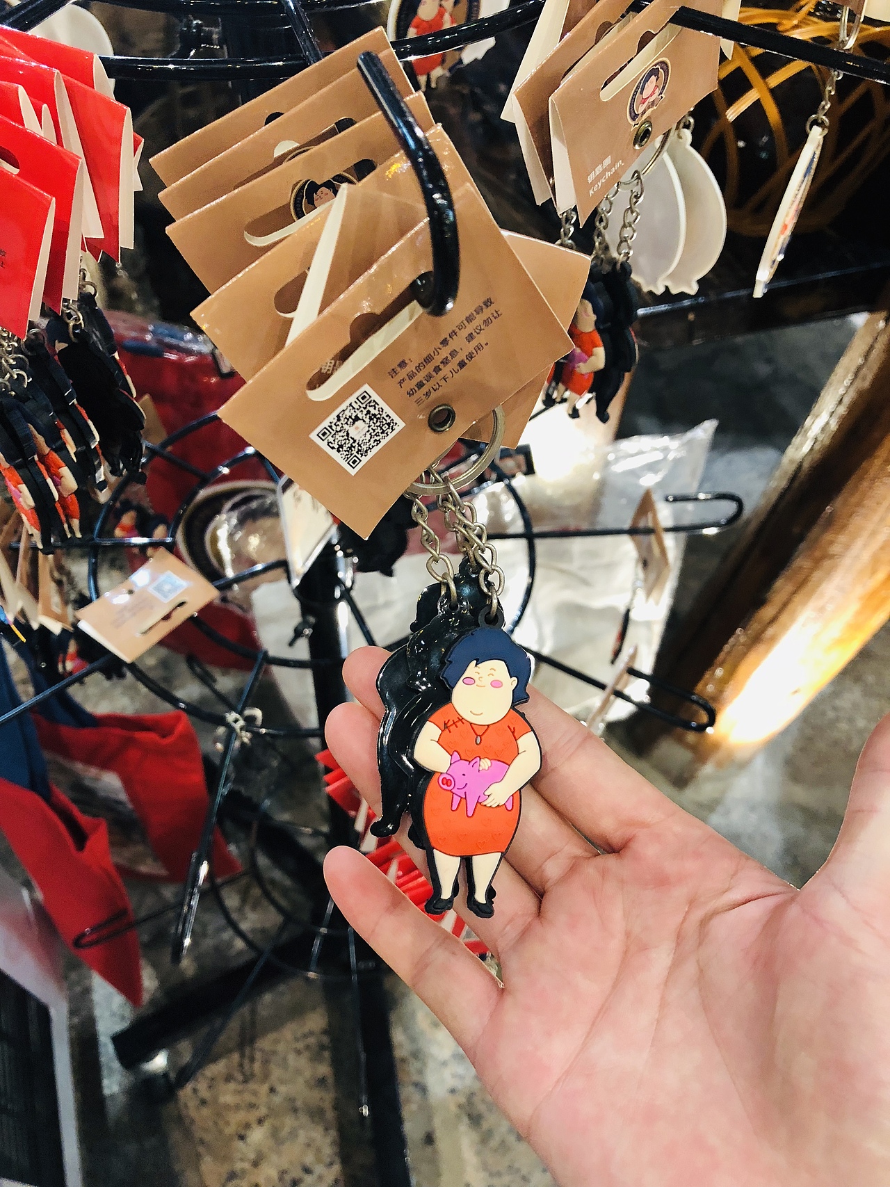 猪肉婆中秋月饼包装插画