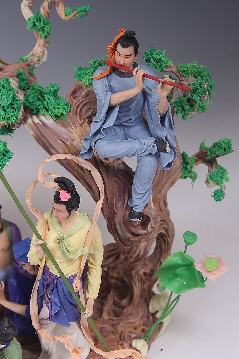 贺加贵面塑软陶(八仙过海)