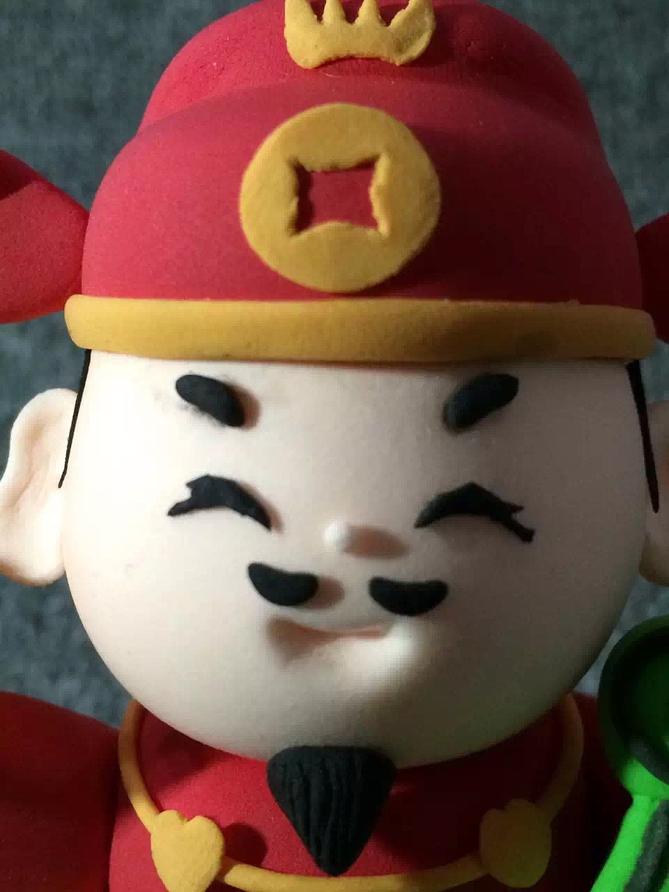 手工作品超轻粘土小财神玉如意金元宝富甲天下