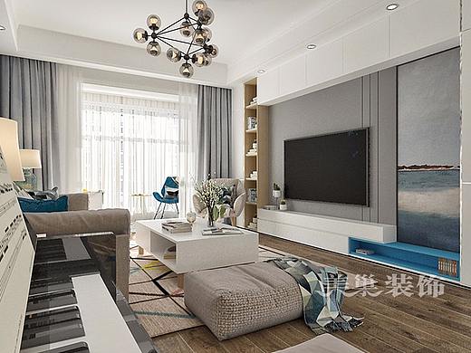 郑州华润紫云府135平四室两厅装修现代都市风效果图