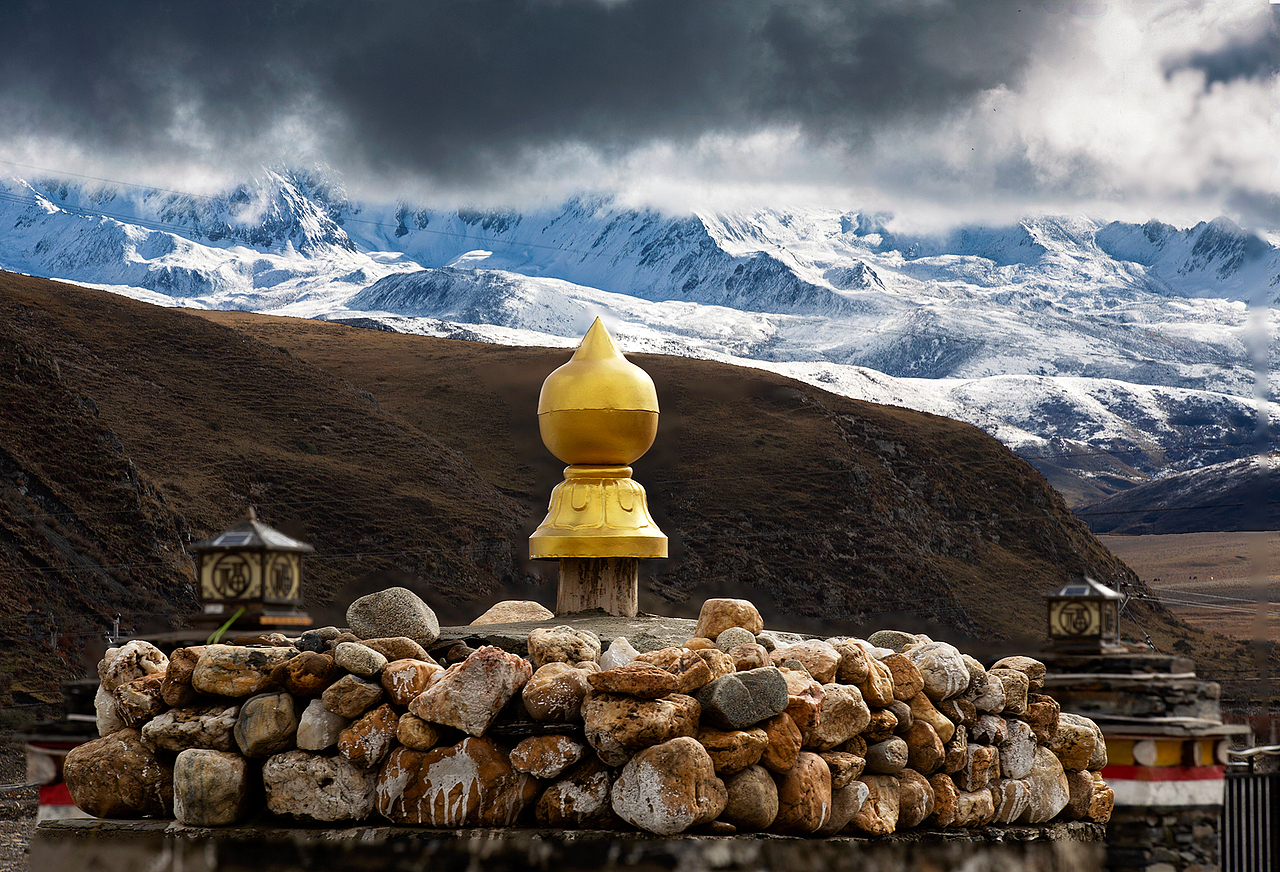 塔公寺（图ZMTkzNjEyNjMy） - 风光摄影 - 站酷设计师野郎中原创素材 - 站酷ZCOOL
