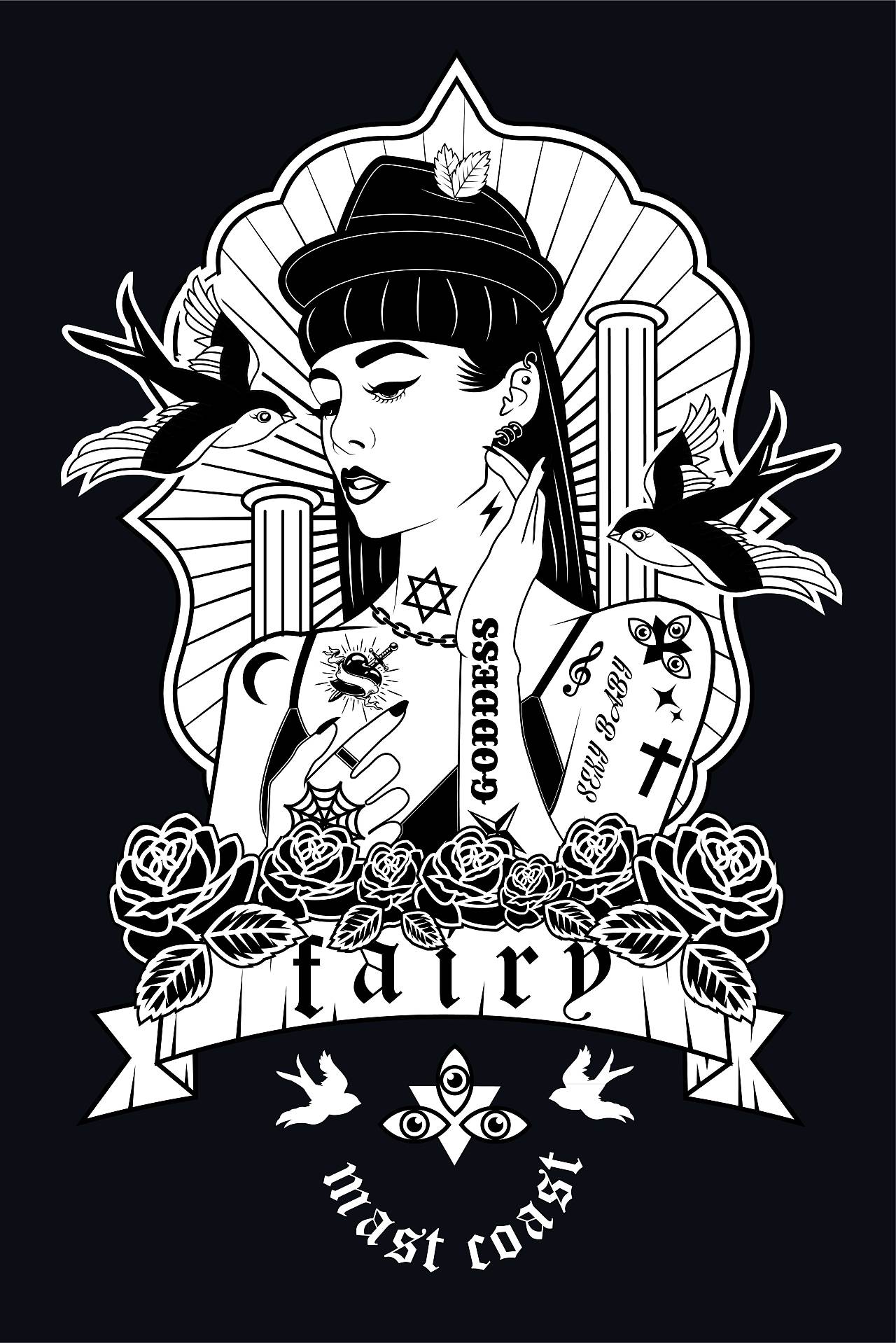 西海岸风格插画练习