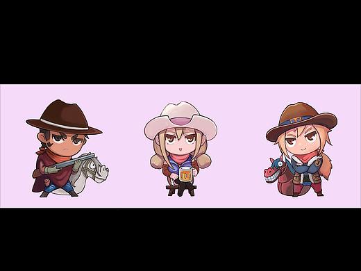 牛仔三人组人物设定