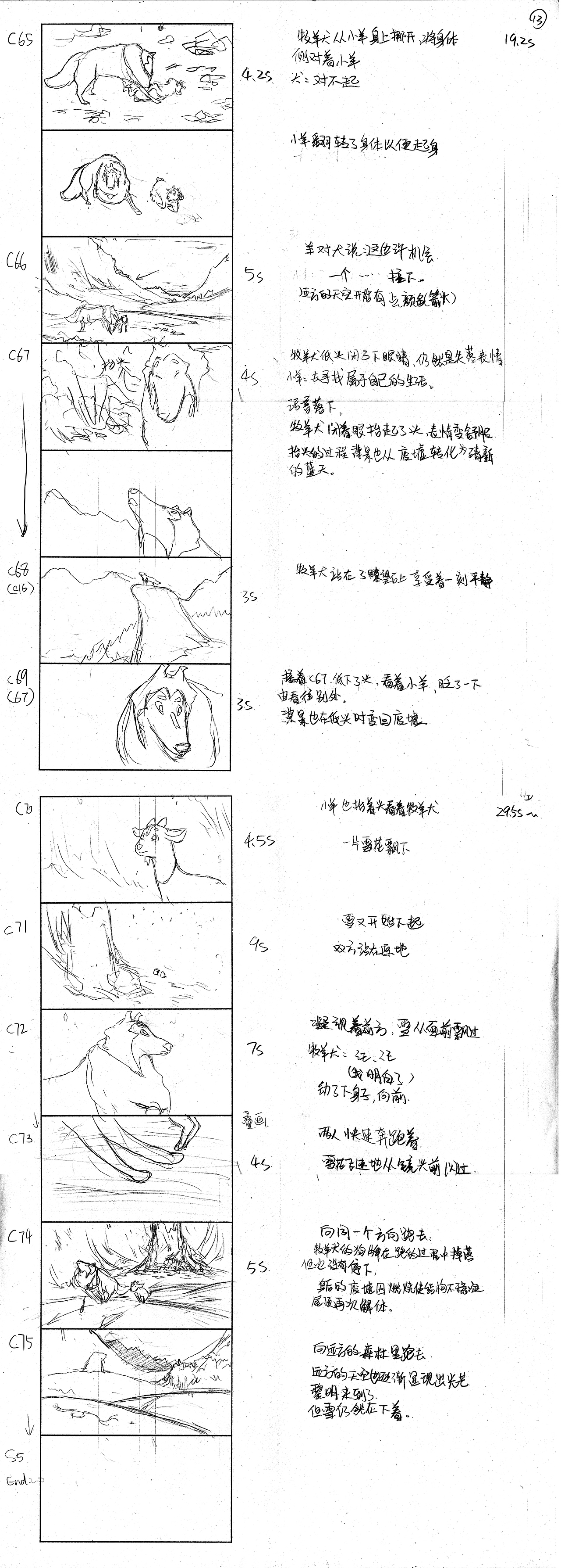 《犬与羊》美术设定-2016广工动画毕设作品（图ZNTAyMTk2OTY=） - 动画片 - 站酷设计师panpeitong原创素材 - 站酷ZCOOL