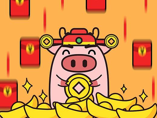 微信表情第一彈之龍豬過年（個人主頁-ZMzMyMzY4MDQ=） - 網(wǎng)絡(luò)表情 - 站酷設(shè)計師DA娜娜醬原創(chuàng)素材 - 站酷ZCOOL