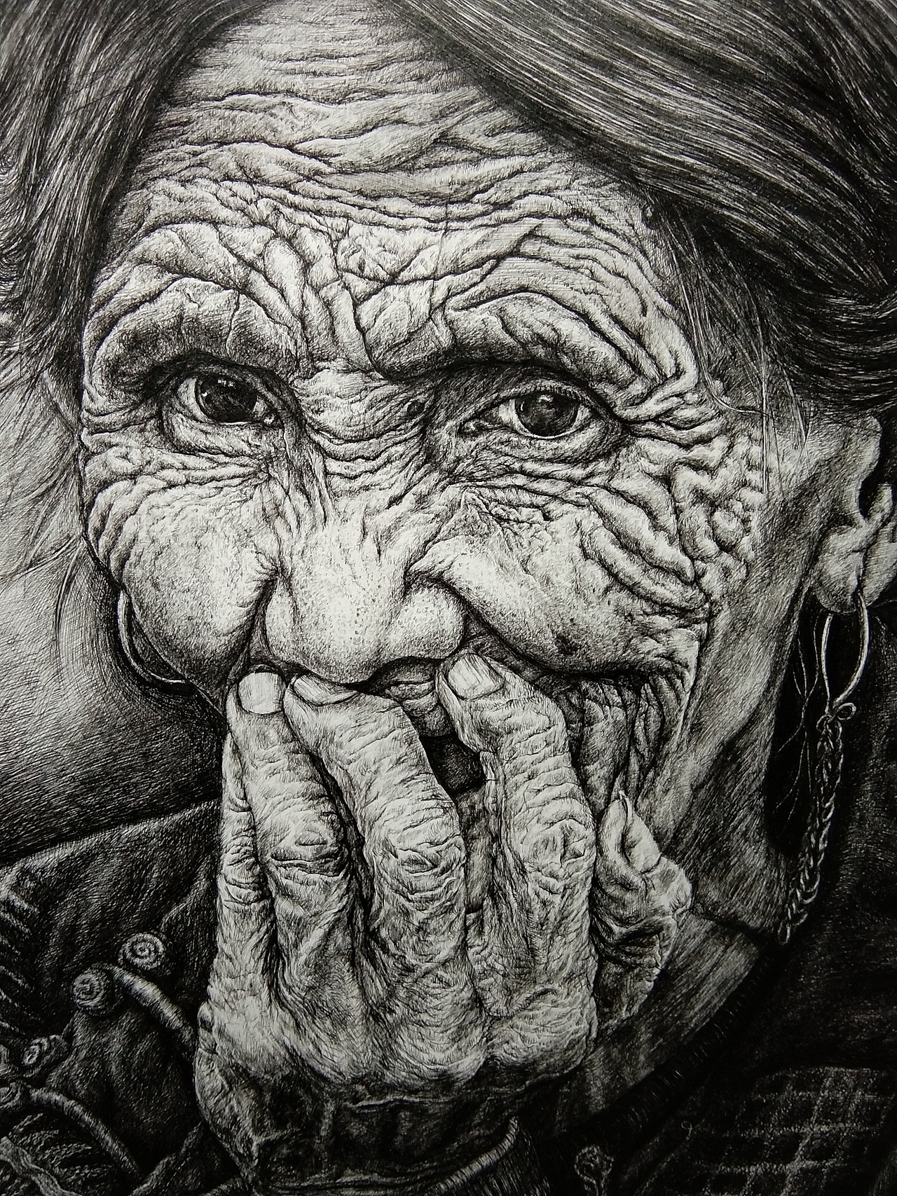 钢笔画，素描，写实人物，藏族，岁月（图ZMTQ4ODk2MTMy） - 商业插画 - 站酷设计师喜果文化原创素材 - 站酷ZCOOL