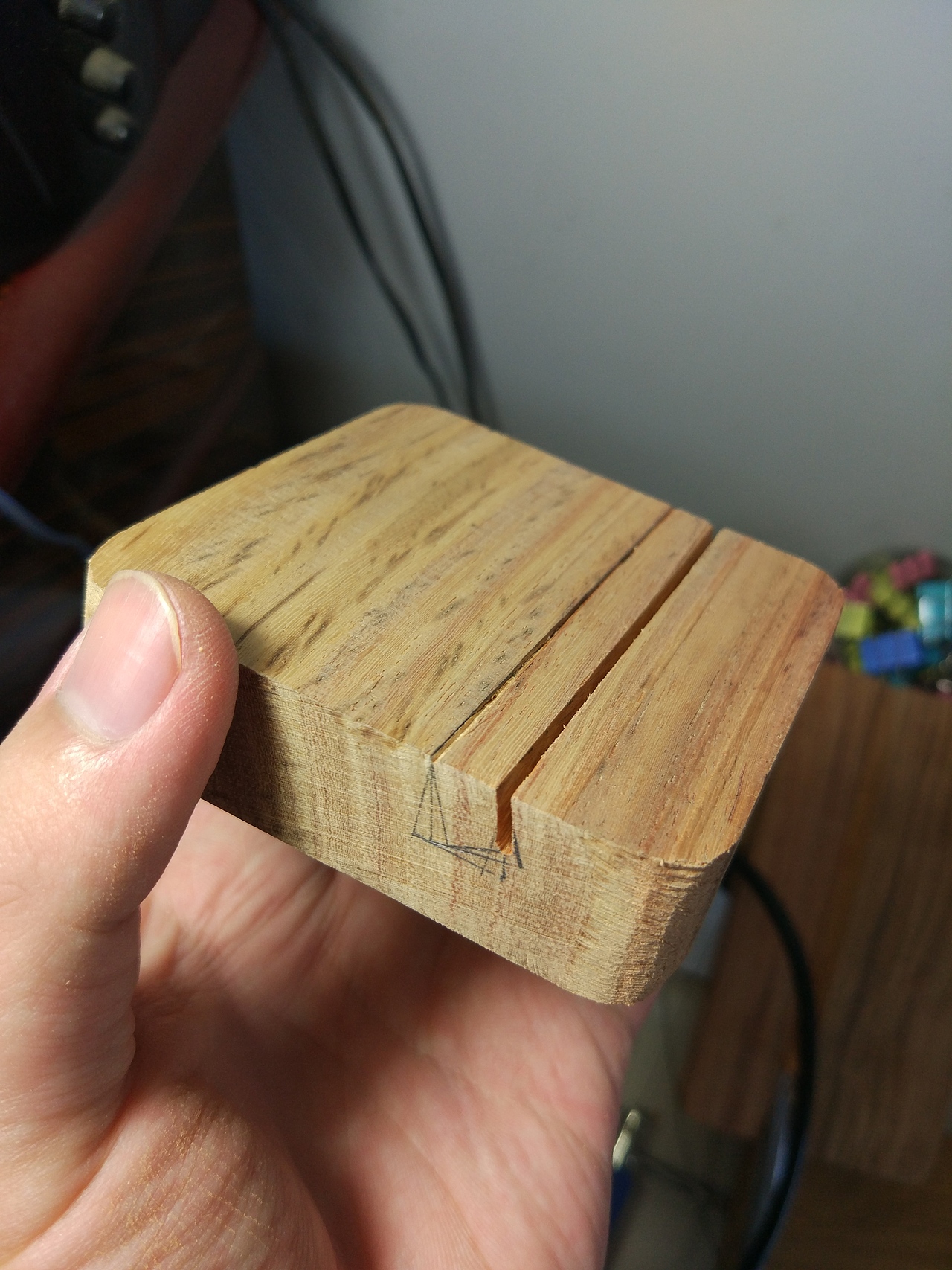 自制花梨木平板/手机支架