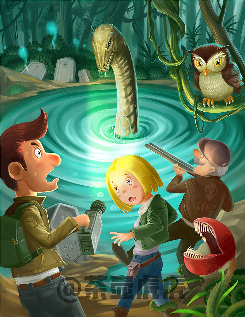 商业儿童插画封面（图ZMTEyNjYzODY0） - 商业插画 - 站酷设计师茶茶茶虎原创素材 - 站酷ZCOOL