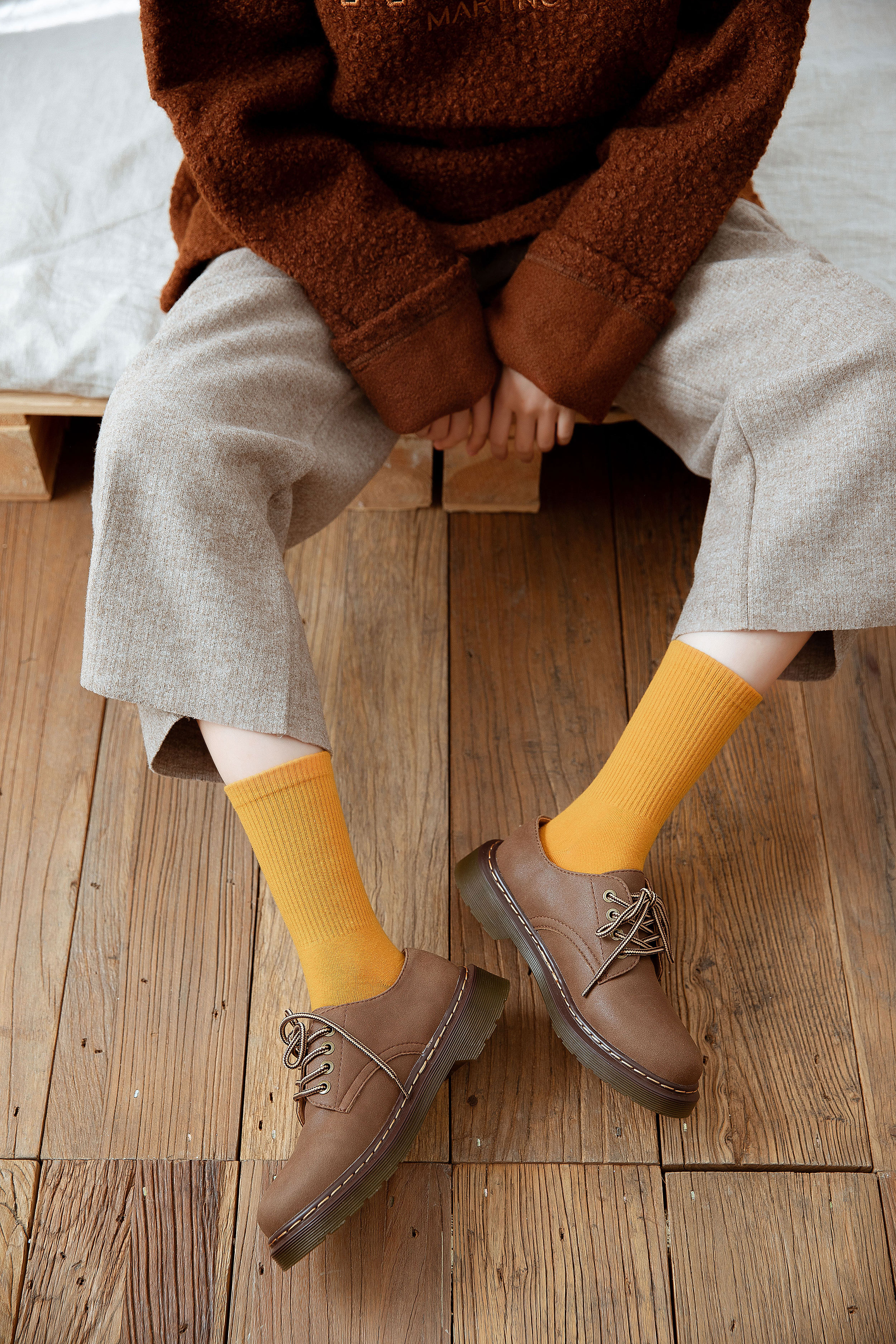 2019秋冬女袜中筒潮袜ins风袜子