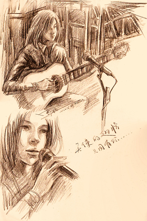 我的歌声里--有你在。