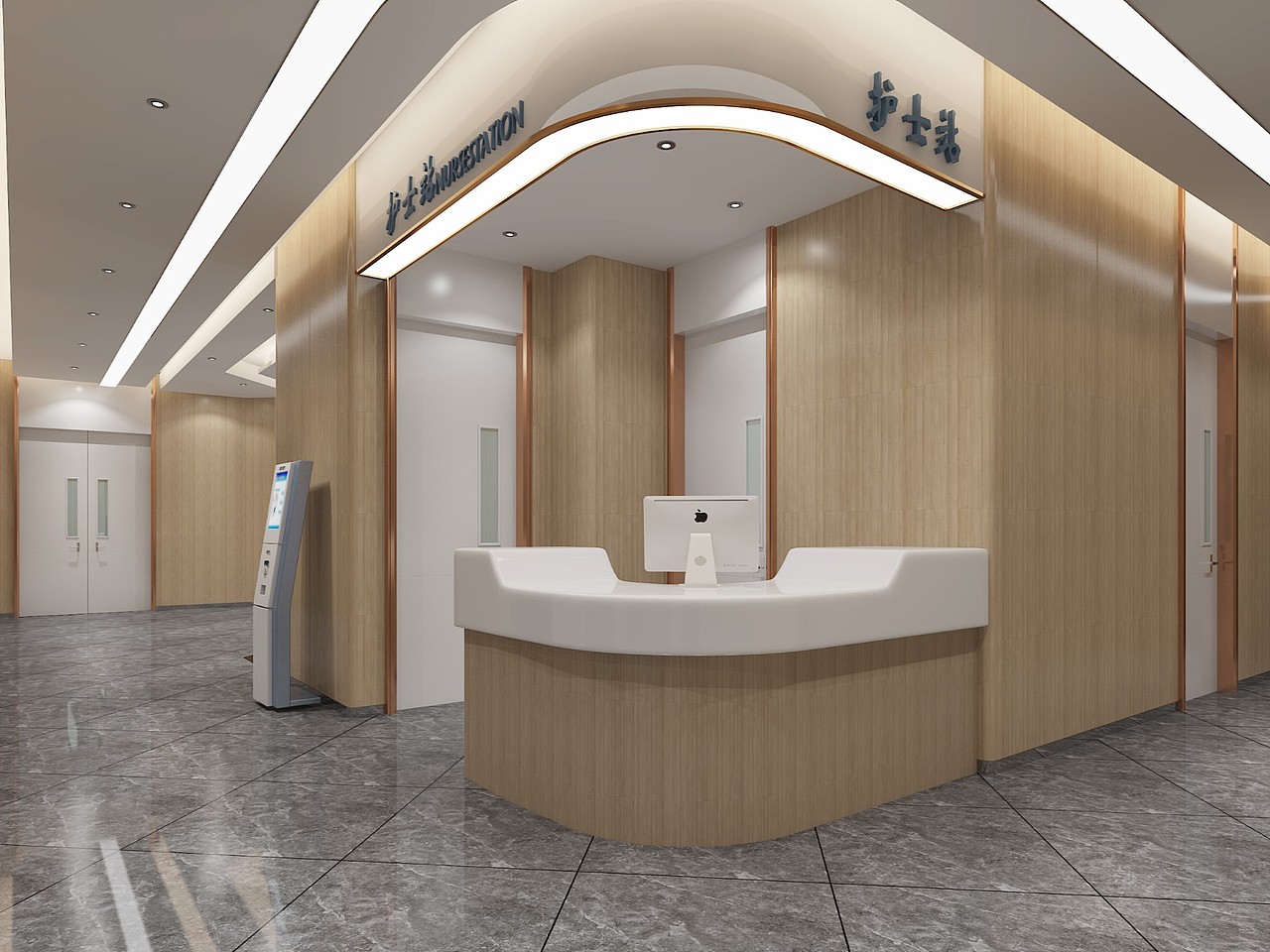 工装效果图皮肤科医院