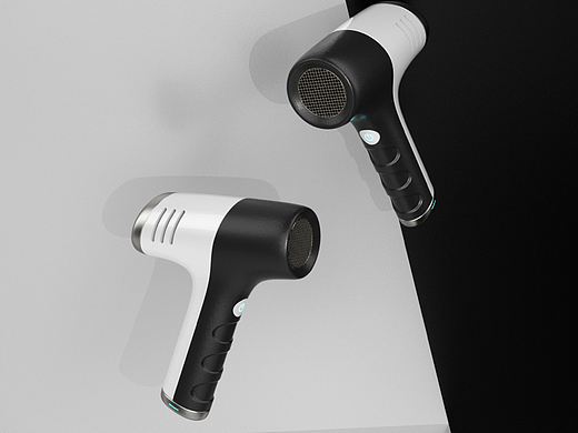 黑白撞色风吹风机