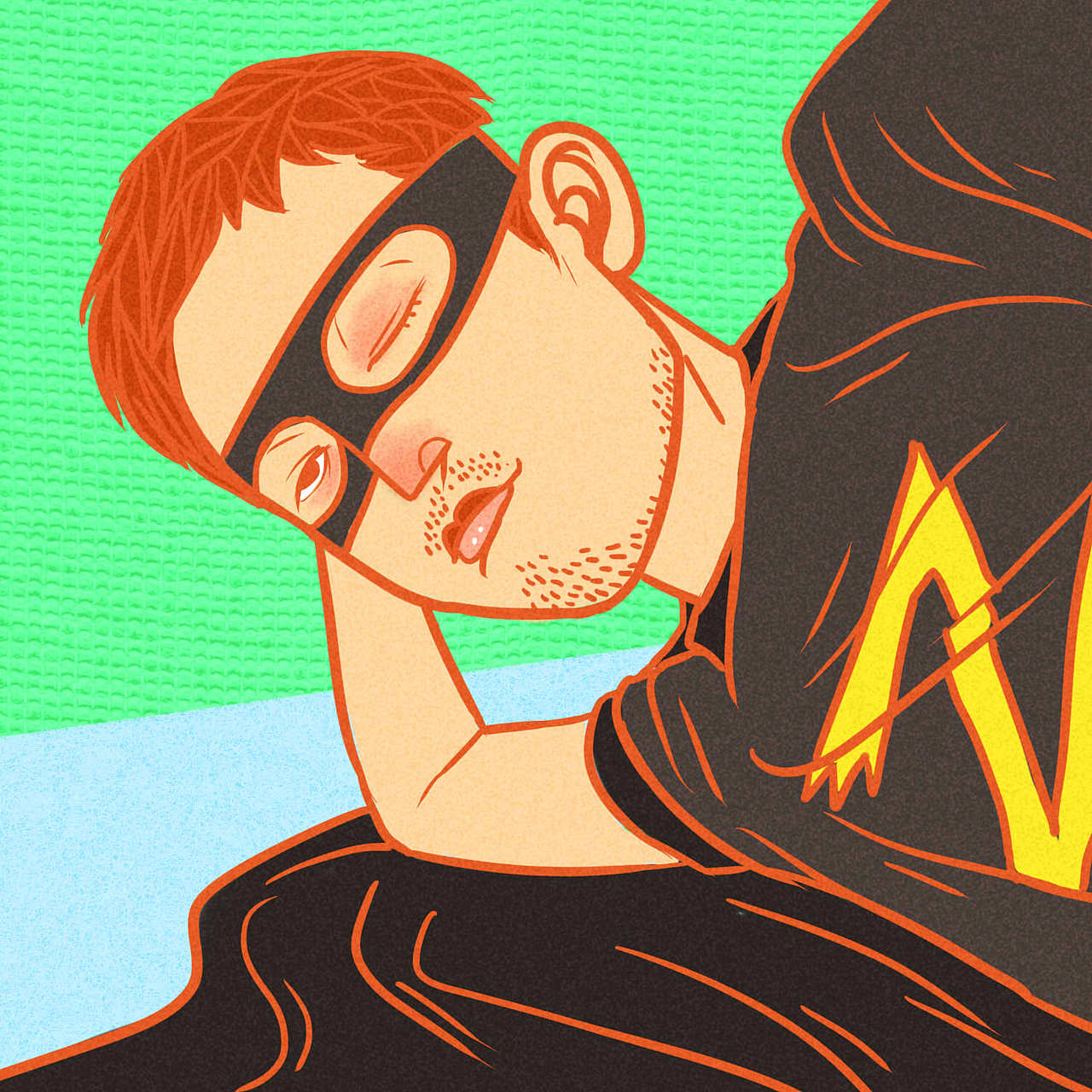 美年达滴滴画脸活动插画作品