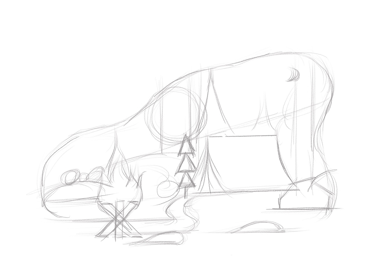 风景野营⛺️今日份营造画面质感练习