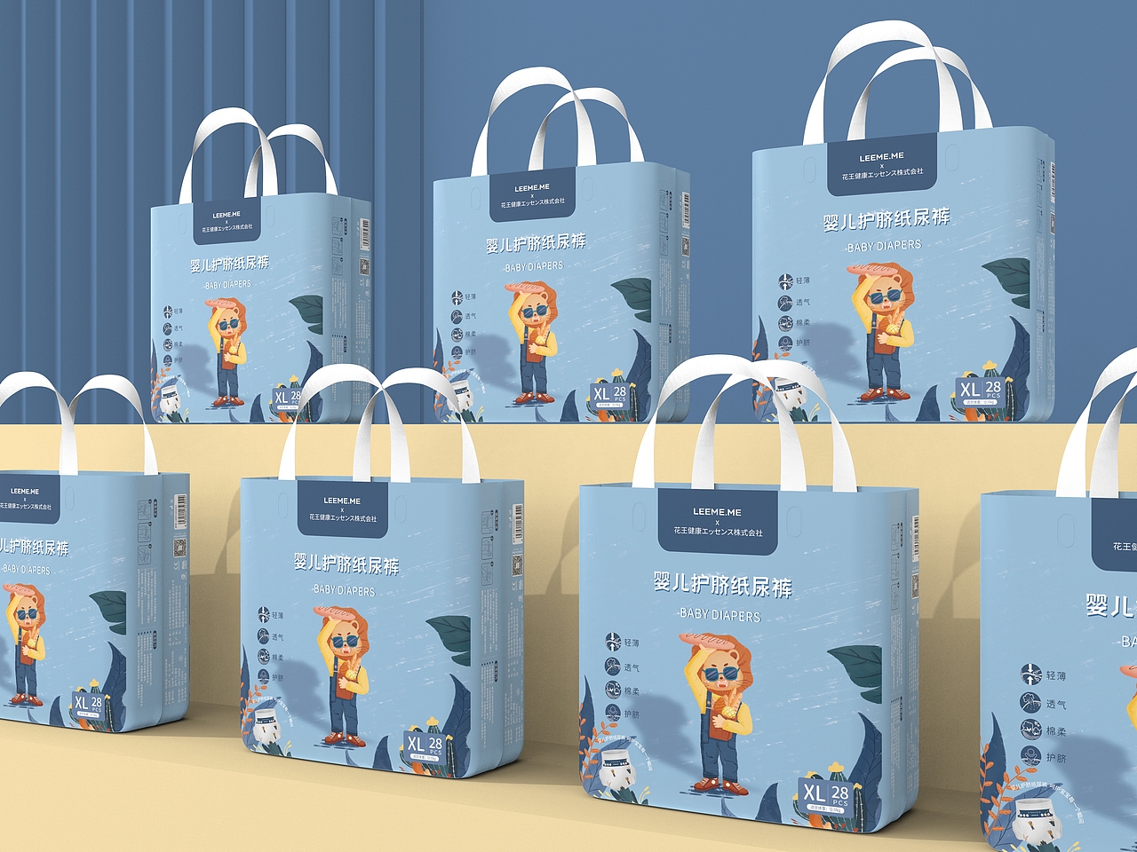 母婴纸尿裤包装 / 形象IP