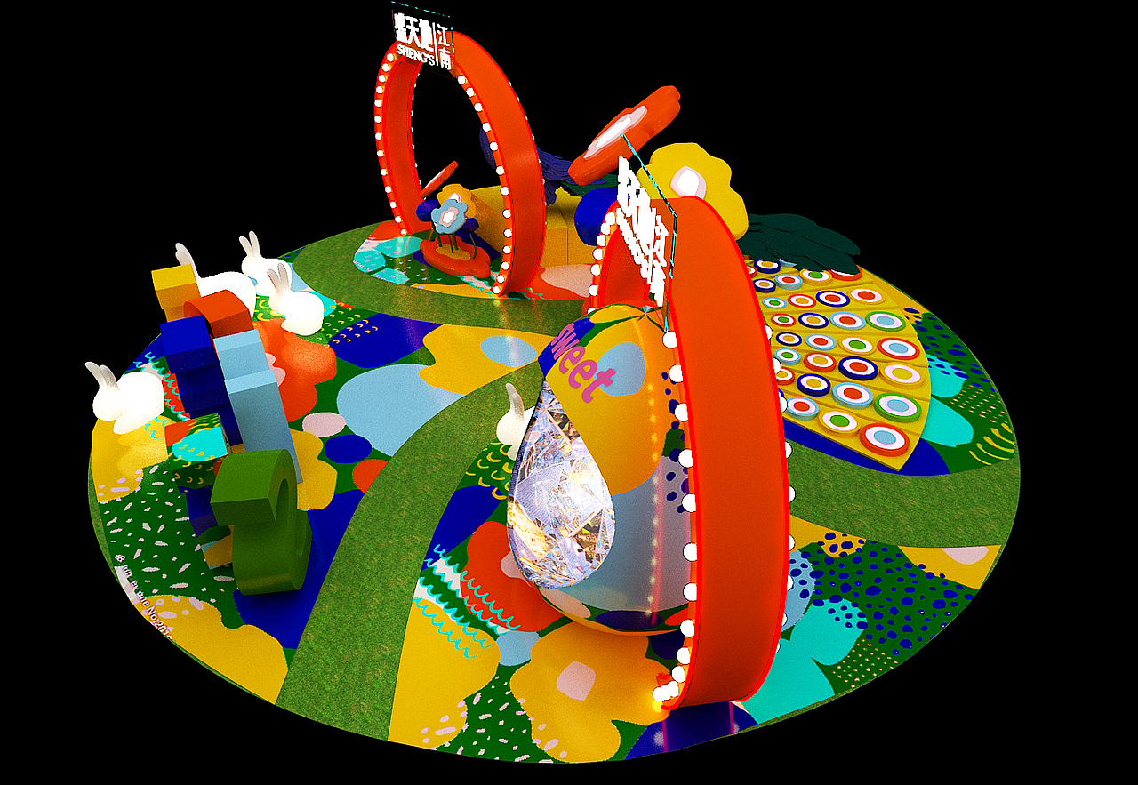 儿童主题互动美陈