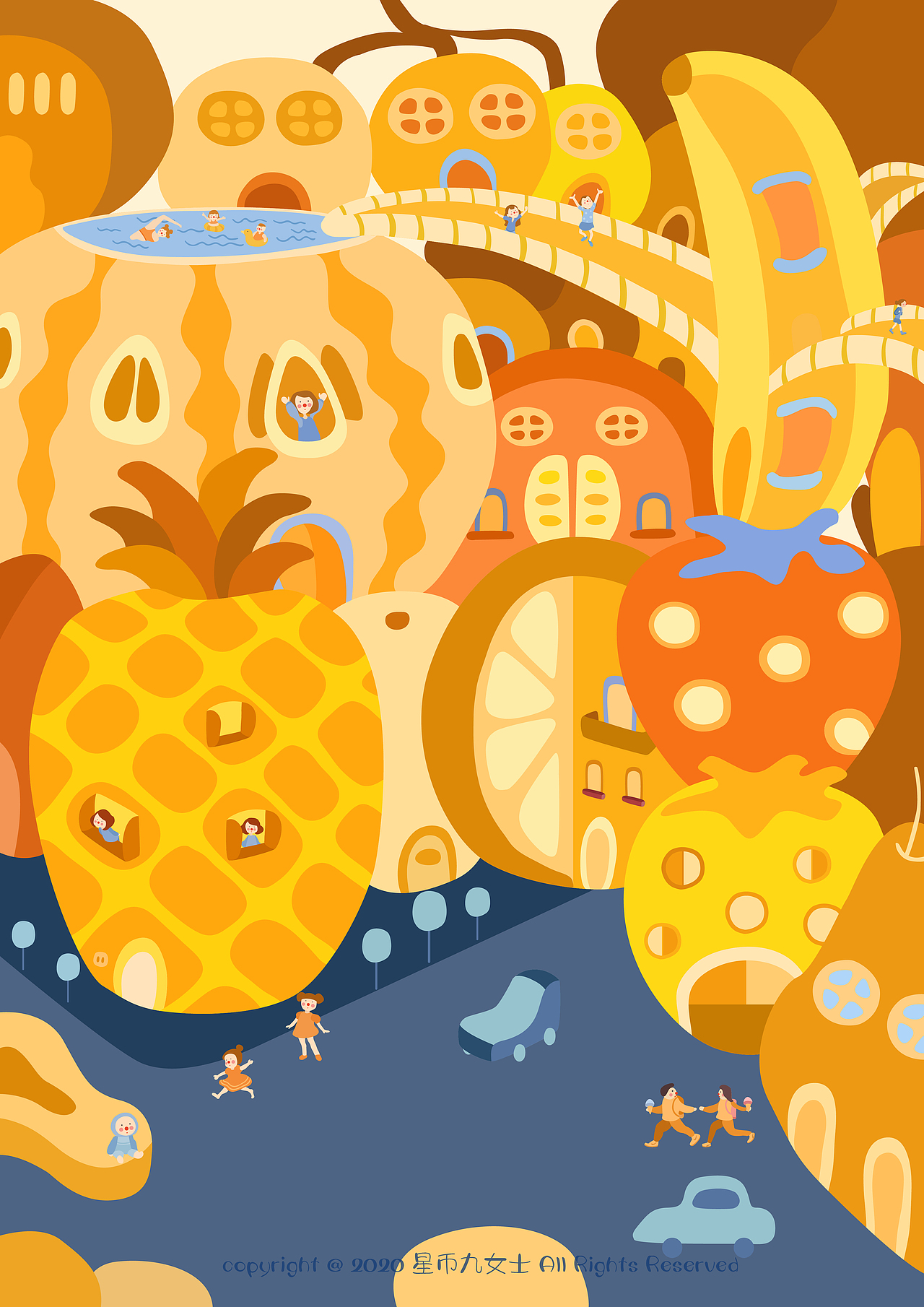 创想城市建筑空间|插画|创作习作|星币九女士_原创作品-站酷zcool