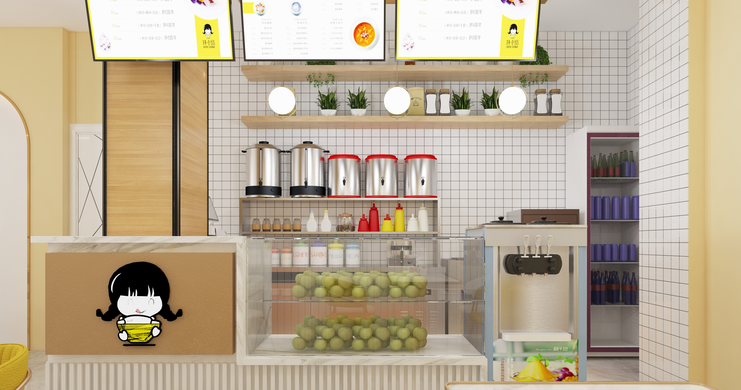 宝安饮品店设计 宝安饮品店装修 奶茶店设计装修公司