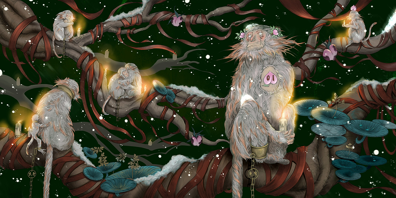 Peach Garden 桃花源系列插画