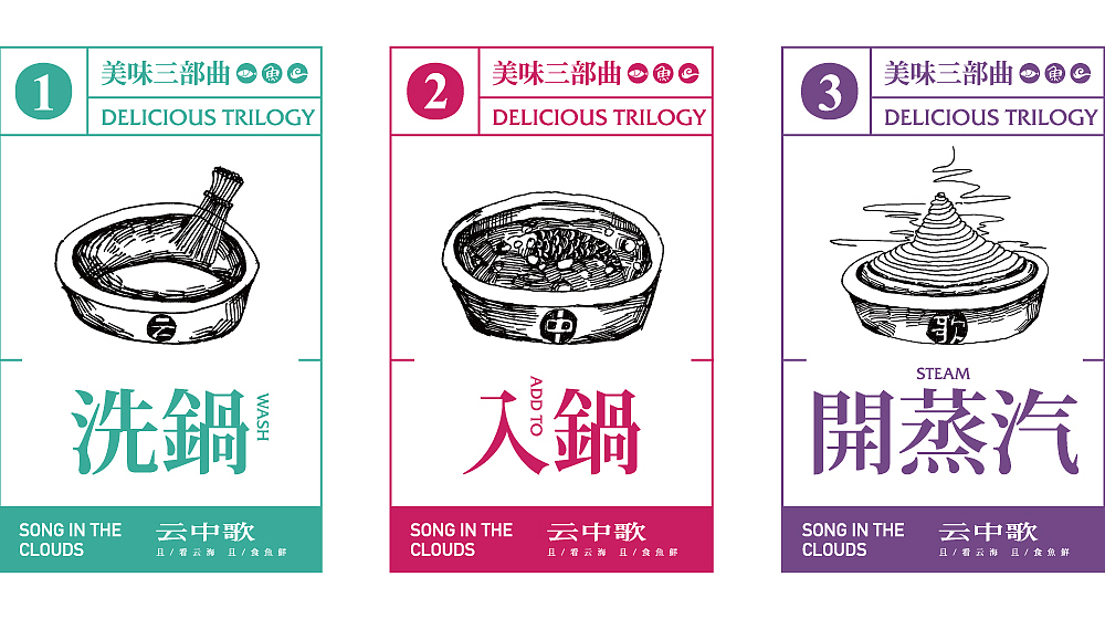 【云中歌】蒸汽石锅鱼VI形象设计(图ZNTY3MzA4NDQ=) - 品牌 - 站酷设计师核桃设计原创素材 - 站酷ZCOOL