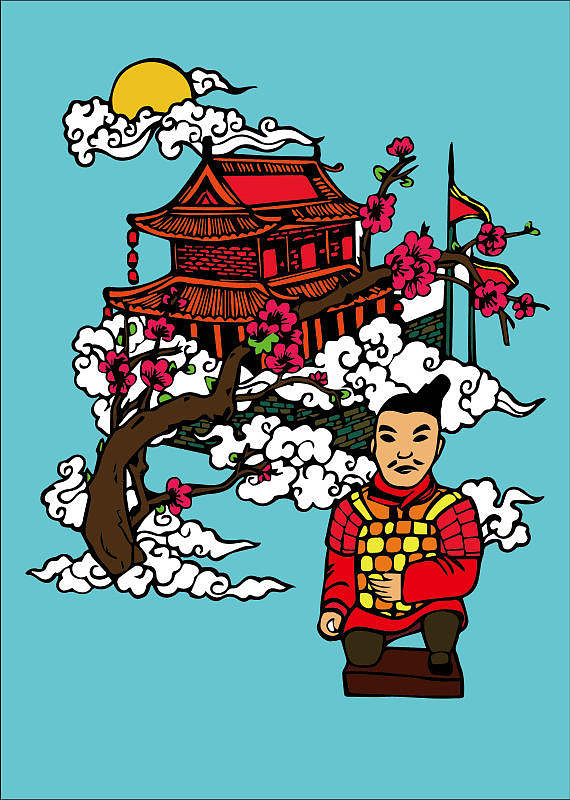 西安兵马俑（图ZNTY1NjIyMTY=） - 创作习作 - 站酷设计师李文静静原创素材 - 站酷ZCOOL