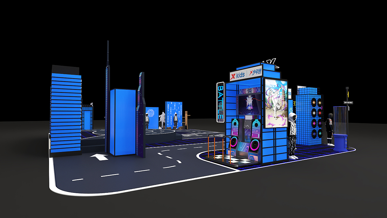 商场小活动赛博朋克风