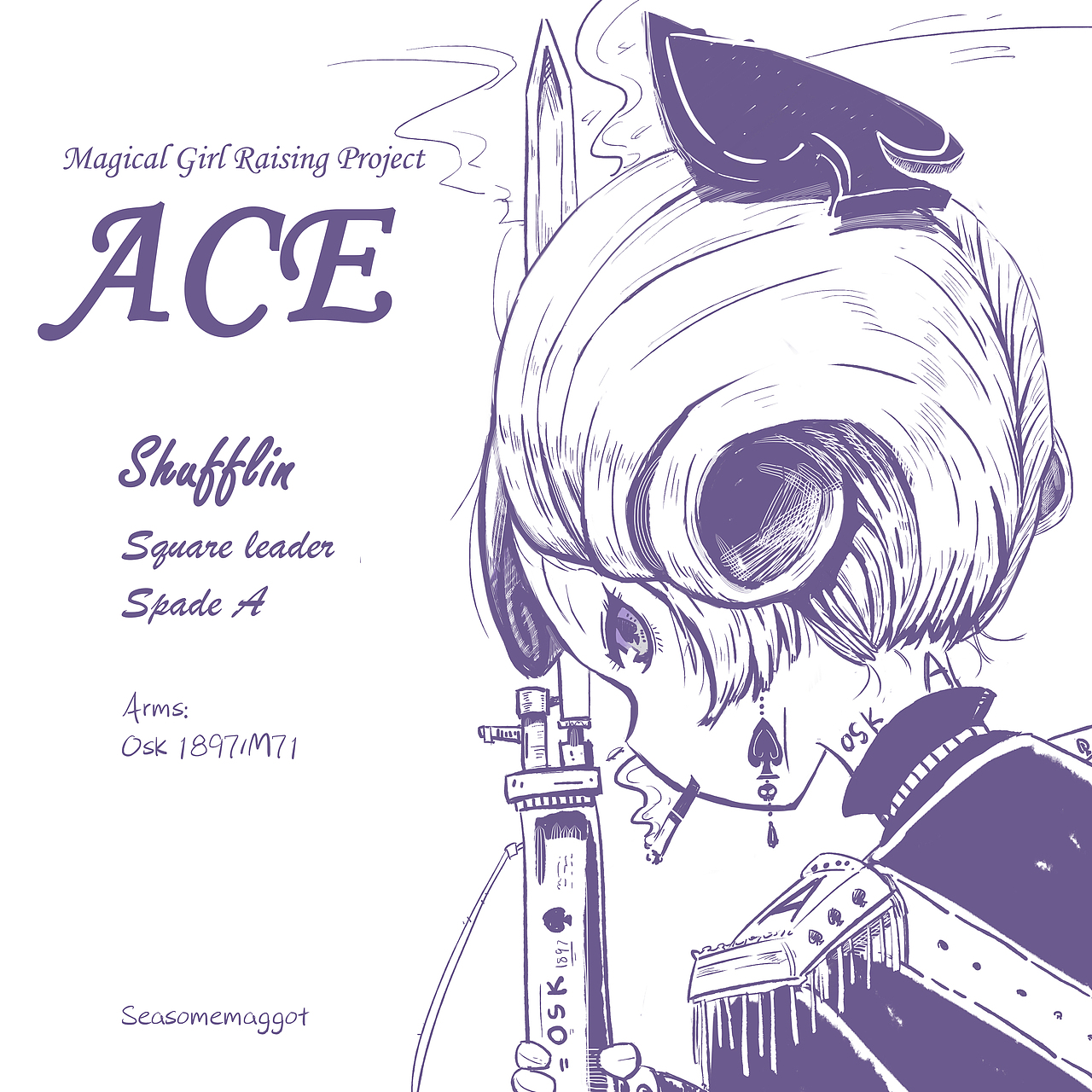 舒芙琳（魔法少女育成计划ACE中的角色）（图ZMTE4MzU3Nzky） - 创作习作 - 站酷设计师芝麻蛆多多原创素材 - 站酷ZCOOL