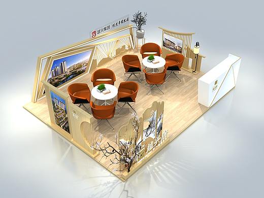 房地产展点 展位 展台 商场展位 展会 3D效果图 布展