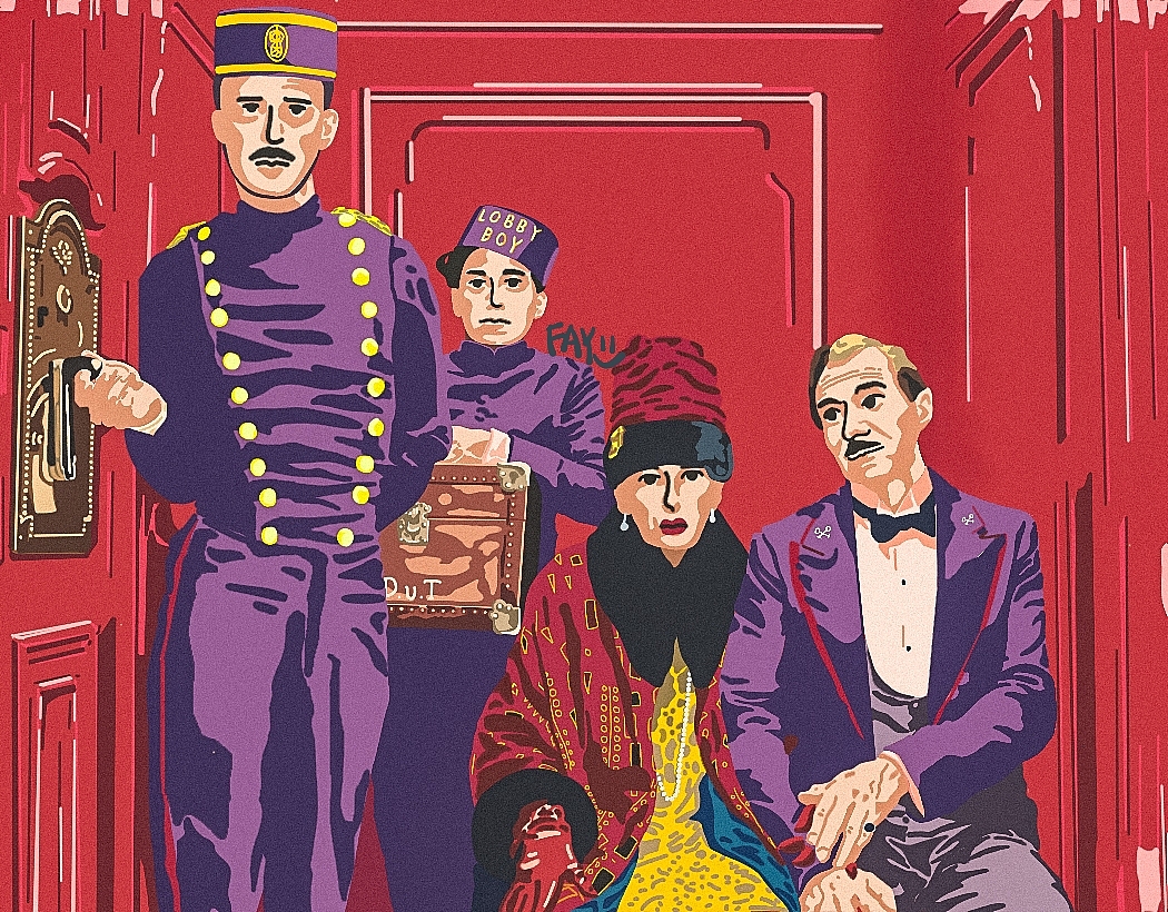 画布达佩斯大饭店中的一幕