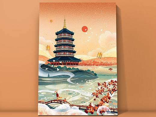 雷峰夕照-杭州雷峰塔