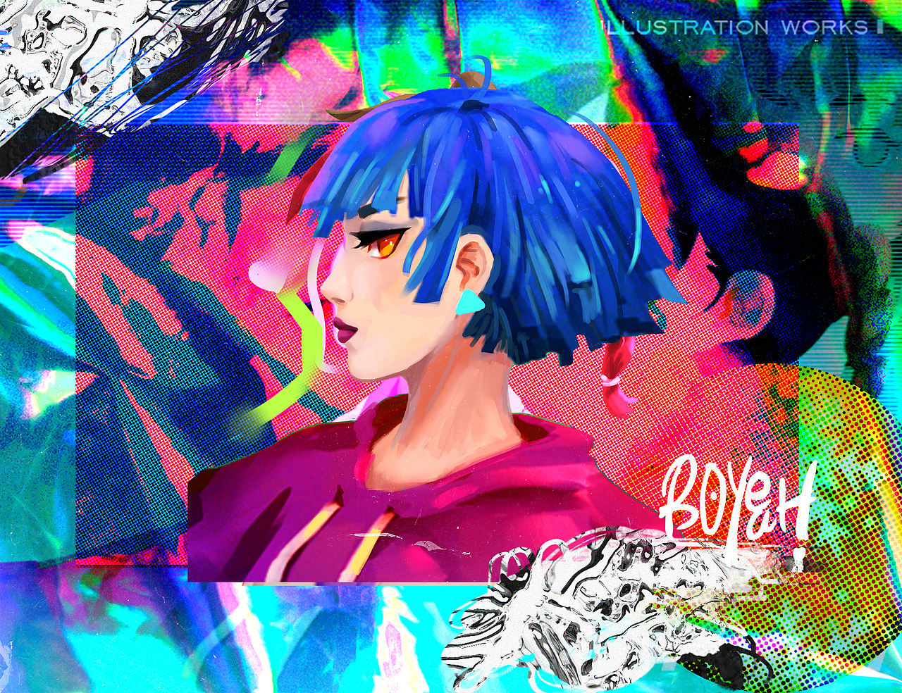 闲暇小作~复古未来/拼贴~