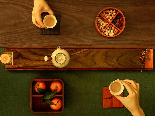 产品摄影|扁舟·古木生花实木茶海拍摄+淘宝详情页设计