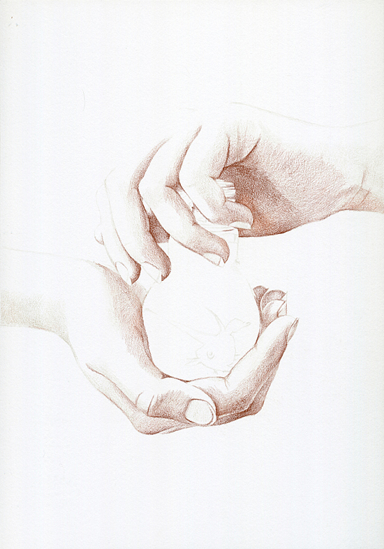 油性彩铅-《守与困》-XL（图ZMTM1ODcyNjQ=） - 绘画 - 站酷设计师祥雷原创素材 - 站酷ZCOOL