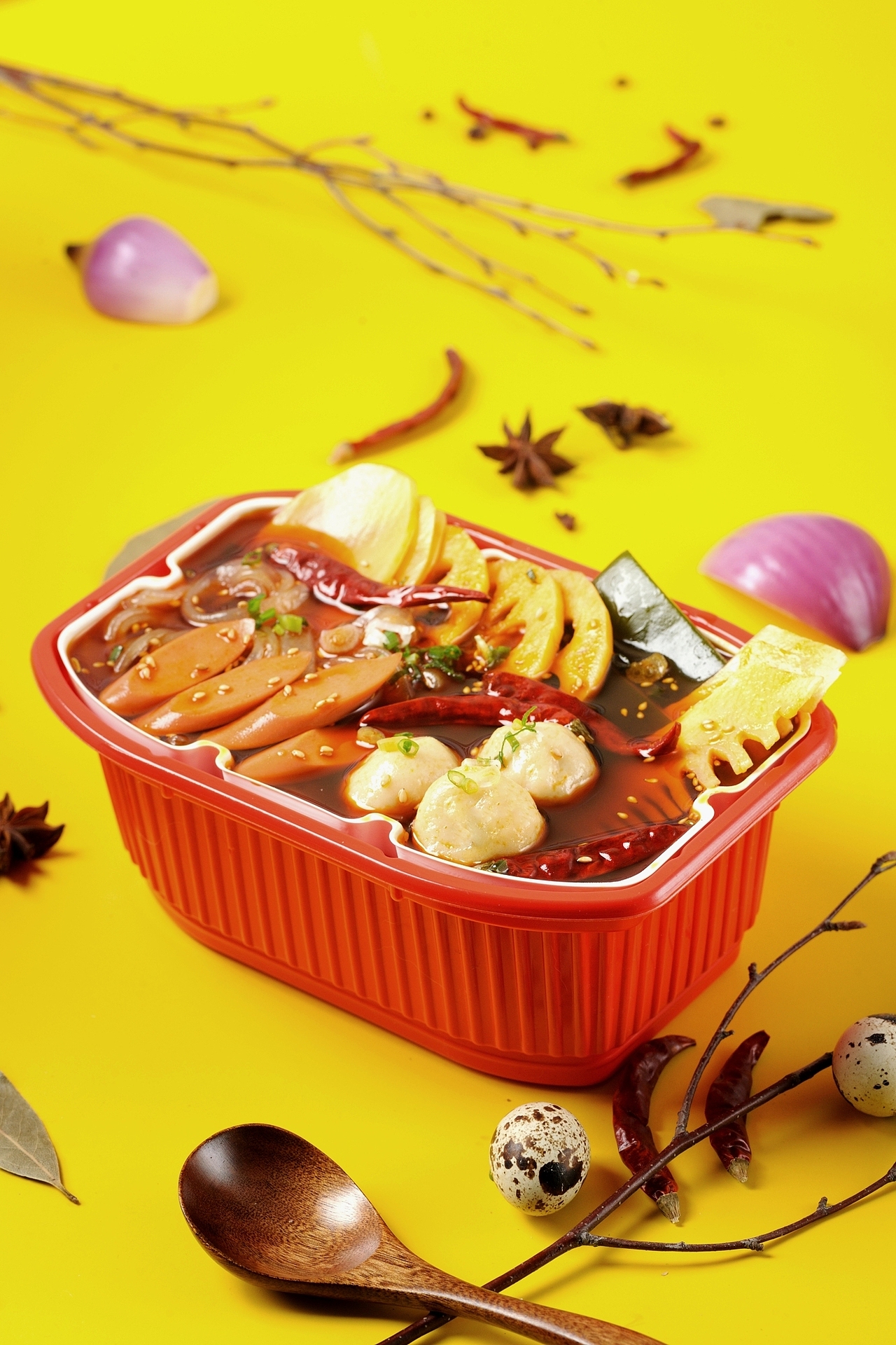 自热火锅产品拍摄|摄影|产品摄影|拾荒美食写真馆_原创作品-站酷zcool